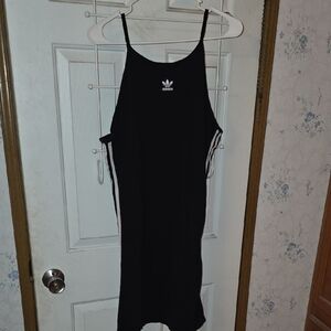Adidas Black Dress with White Trefoil